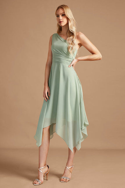 Robe Demoiselle D'Honneur Chiffon Rose - gallery 3