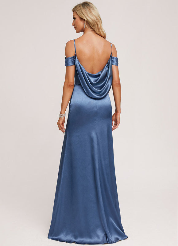 Robe Demoiselle D'Honneur Satin Éclatant - gallery 1