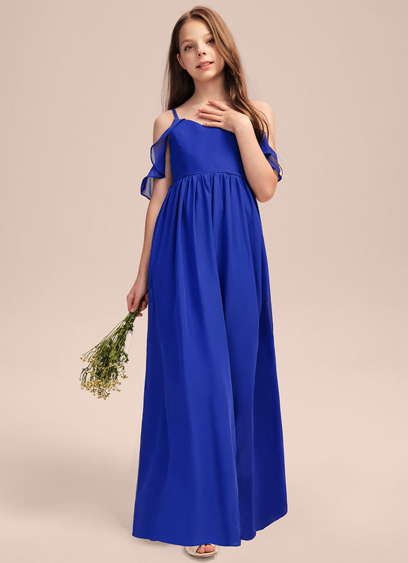 Robe Demoiselle D'Honneur Flottante Cerise - gallery 2