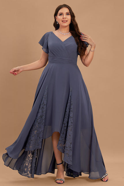 Robe Demoiselle D'Honneur Dentelle Marine - gallery 7