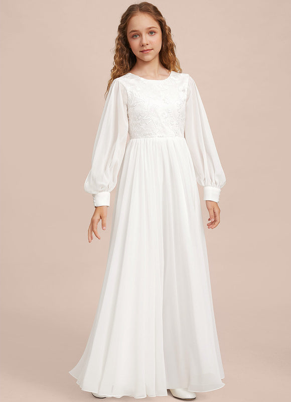 Robe Demoiselle D'Honneur Élégante Enfantine - gallery 4