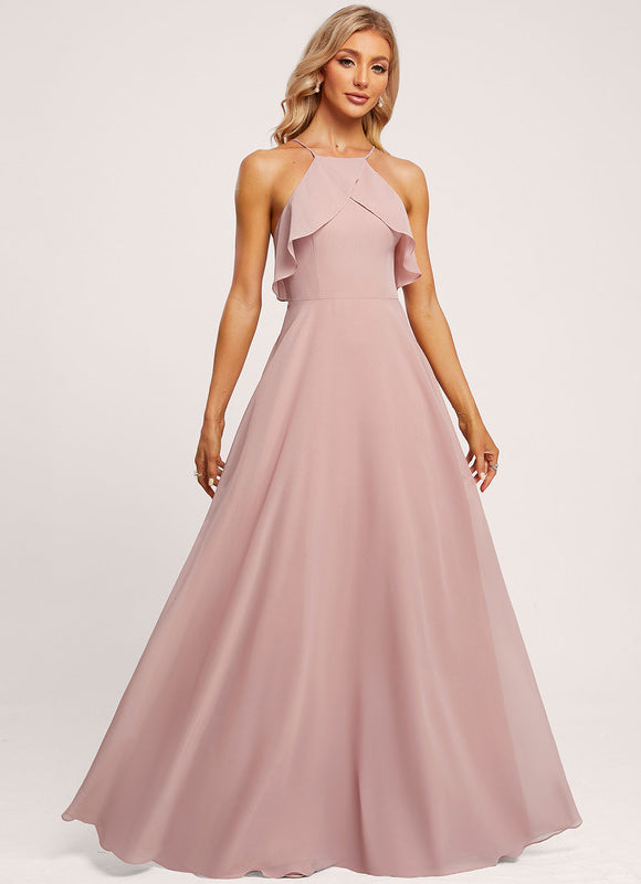 Robe Demoiselle D'Honneur Mousseline Éthérée - gallery 1