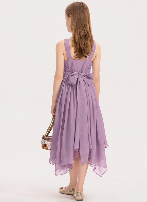 Robe Demoiselle D'Honneur Flottante Lilas - gallery 4