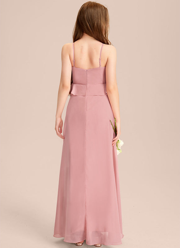 Robe Demoiselle D'Honneur Flottante Prune - gallery 5