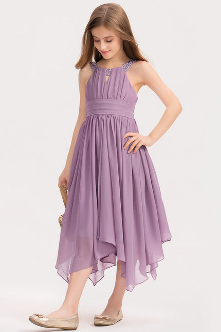 Robe Demoiselle D'Honneur Flottante Lilas - gallery 2