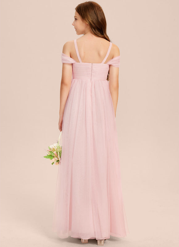 Robe Demoiselle D'Honneur Tulle Rose - gallery 3