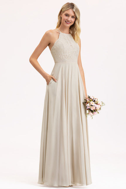 Robe Demoiselle D'Honneur Mousse Poudrée - gallery 4