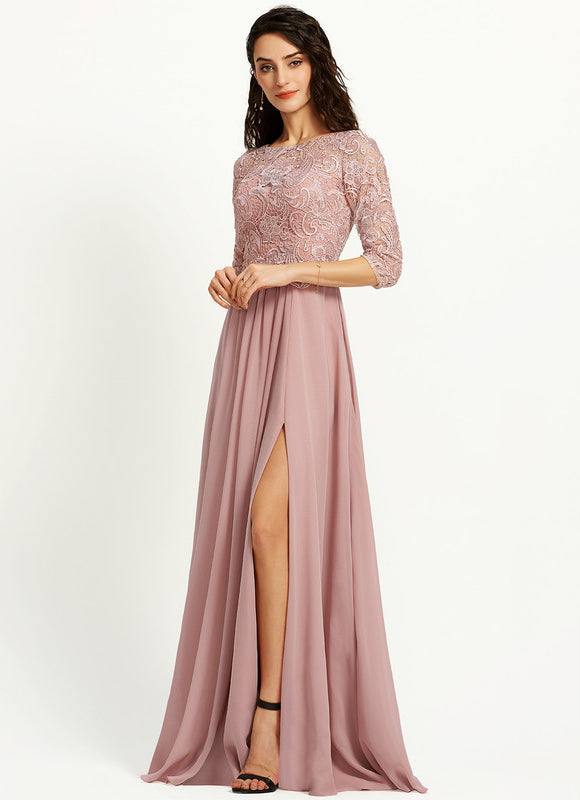 Robe Demoiselle D'Honneur Mousse Poudrée - gallery 2