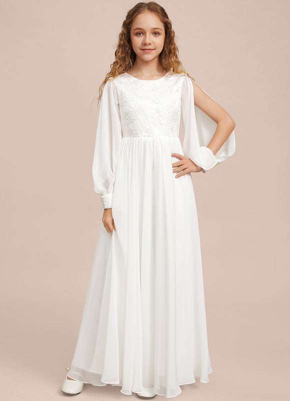 Robe Demoiselle D'Honneur Élégante Enfantine - gallery 5