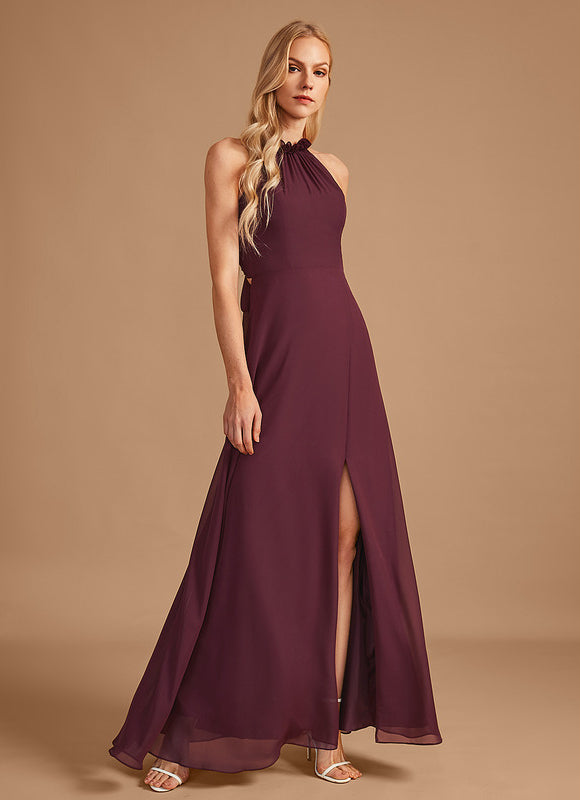 Robe Demoiselle D'Honneur Verte Lueur Flottante - gallery 5