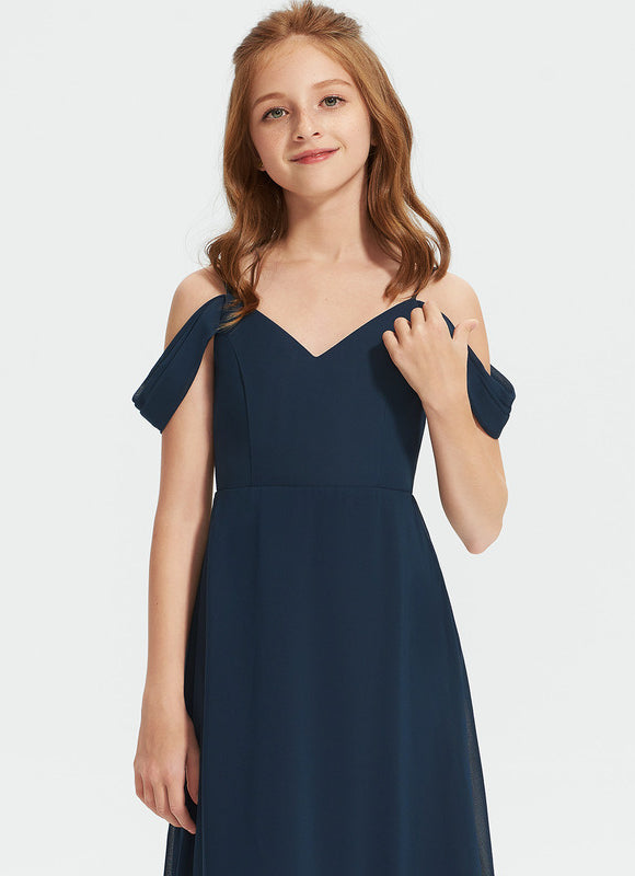 Robe Demoiselle D'Honneur Flottante Cerise - gallery 3