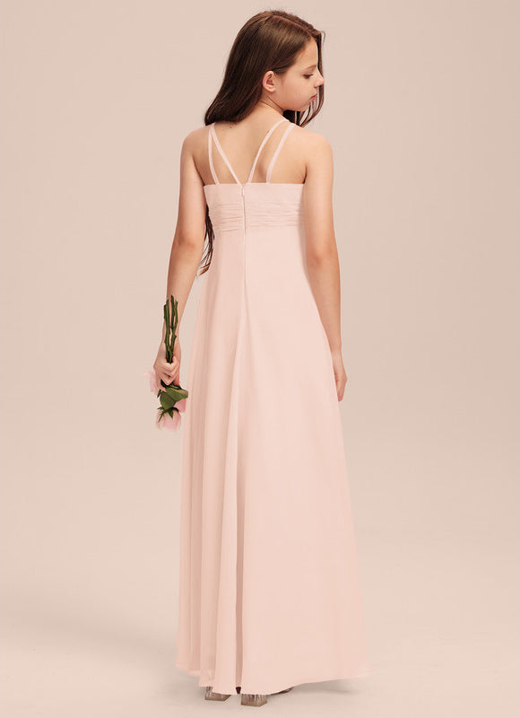 Robe Demoiselle D'Honneur Flottante Prune - gallery 1