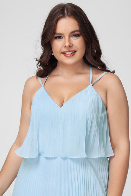 Robe De Demoiselle D'Honneur Bleu Pastel - gallery 9