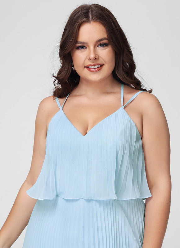 Robe De Demoiselle D'Honneur Bleu Pastel - gallery 9