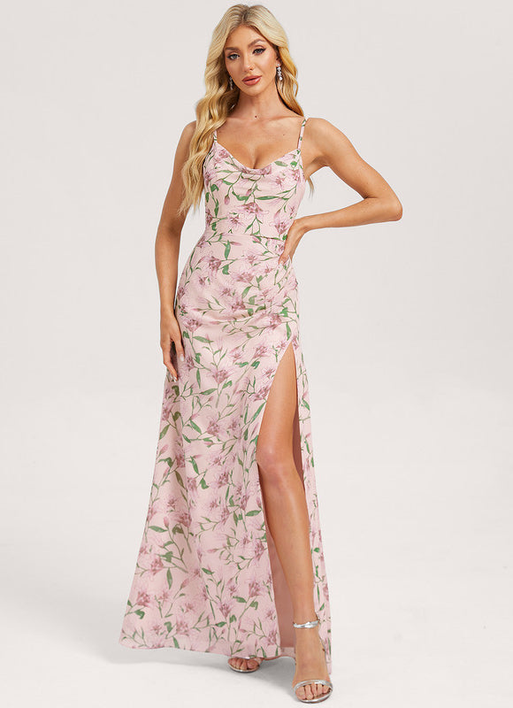 Robe Longue Fluide Demoiselle D'Honneur