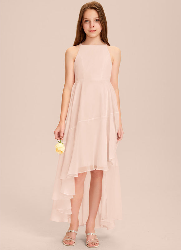 Robe Demoiselle D'Honneur Nuit Marine Fluide