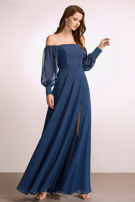 Robe Demoiselle D'Honneur Mousseline Émeraude