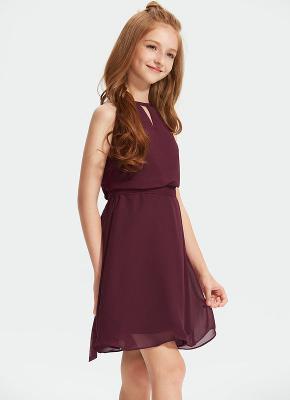 Robe Demoiselle D'Honneur Flou Menthe - gallery 4