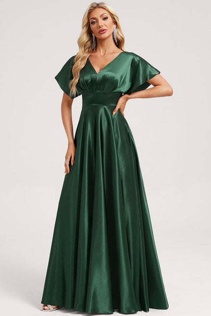 Robe Longue Satin Demoiselle D'Honneur - gallery 1