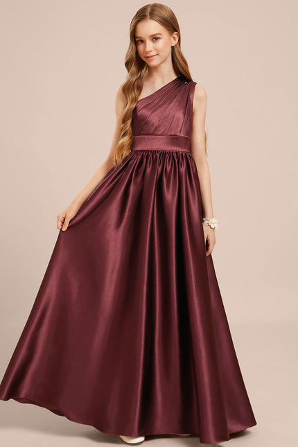 Robe Demoiselle D'Honneur Satin Unie Élégante