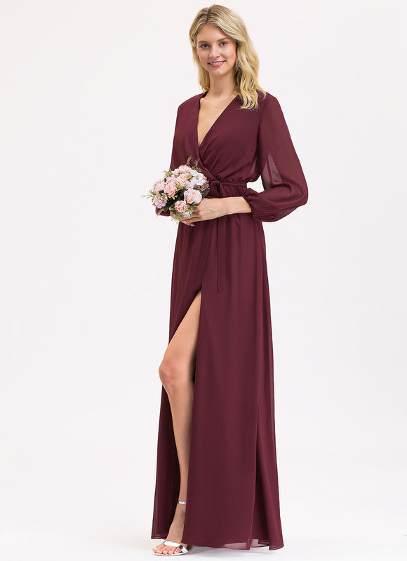 Robe Demoiselle D'Honneur Éclat Bordeaux - gallery 2