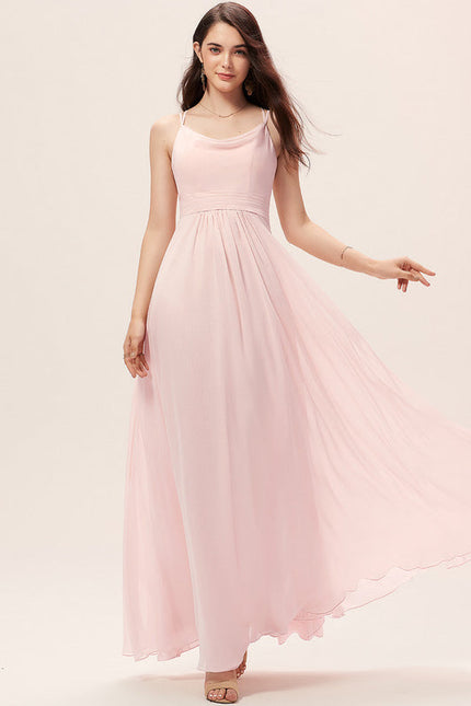 Robe Longue Fluide Demoiselle D'Honneur - gallery 3