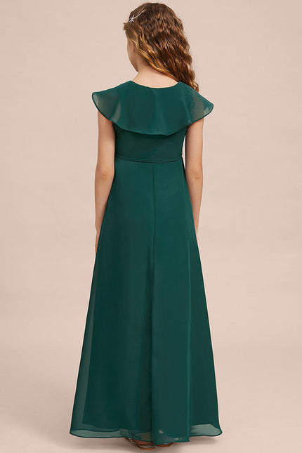 Robe Demoiselle D'Honneur Verte Éthérée - gallery 7