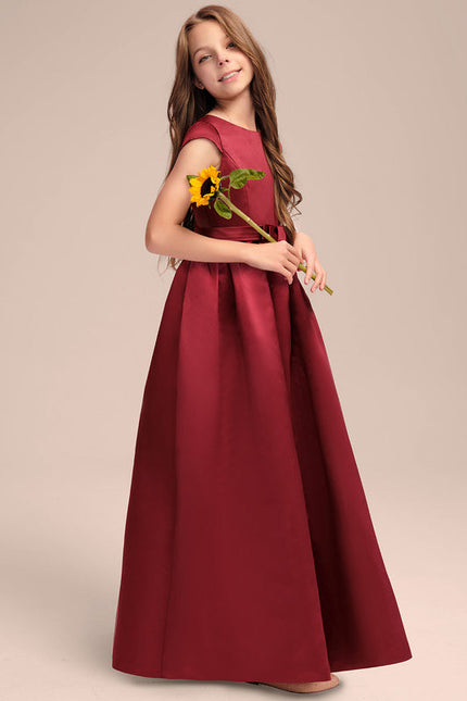 Robe Demoiselle D'Honneur Satinée Junior - gallery 2