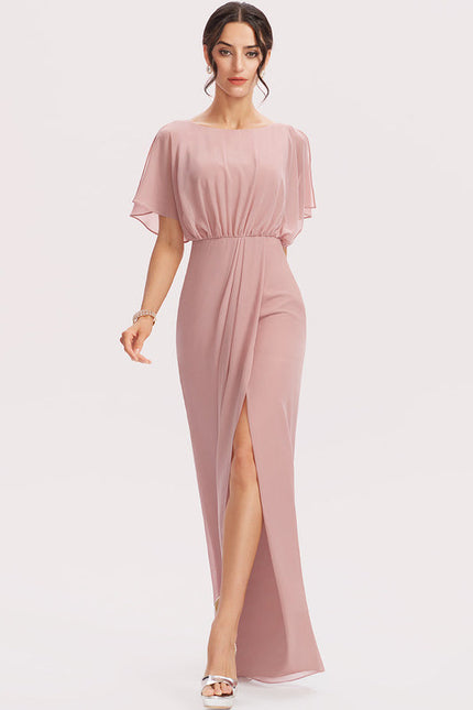 Robe Demoiselle D'Honneur Fluidité Rosée