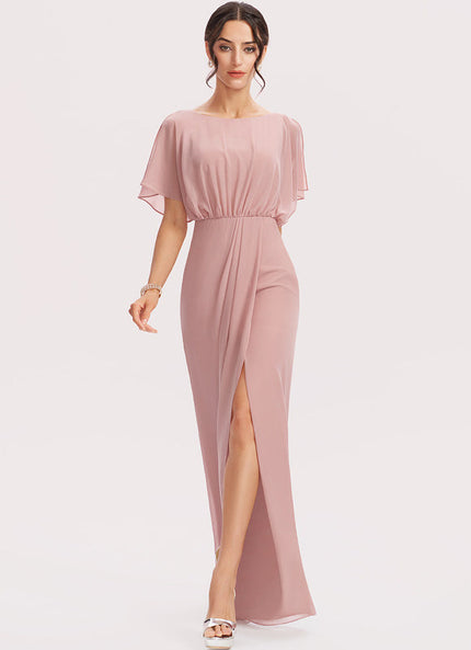 Robe Demoiselle D'Honneur Fluidité Rosée