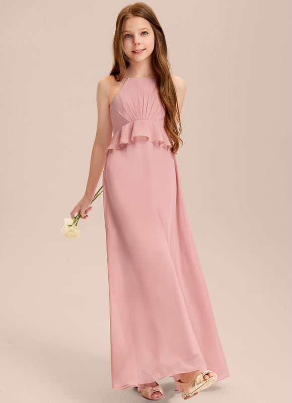 Robe Demoiselle D'Honneur Flottante Prune