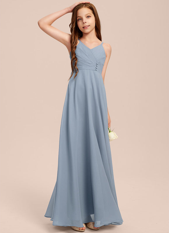 Robe Demoiselle D'Honneur Verte Éthérée - gallery 6