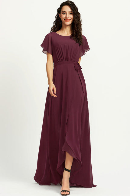 Robe Demoiselle D'Honneur Trapèze Fluidité Élégante