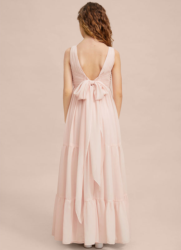 Robe Demoiselle D'Honneur Verte Éthérée - gallery 7