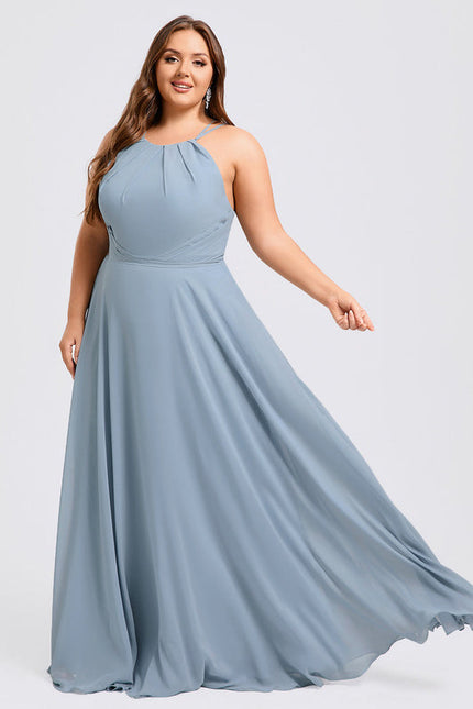 Robe Demoiselle D'Honneur Florale Légère - gallery 6