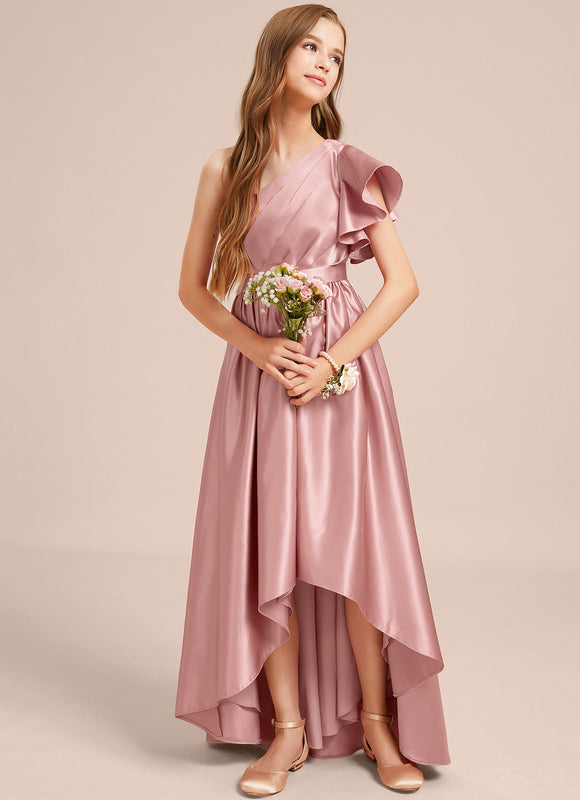 Robe Demoiselle D'Honneur Satin Lilas Chic - gallery 2