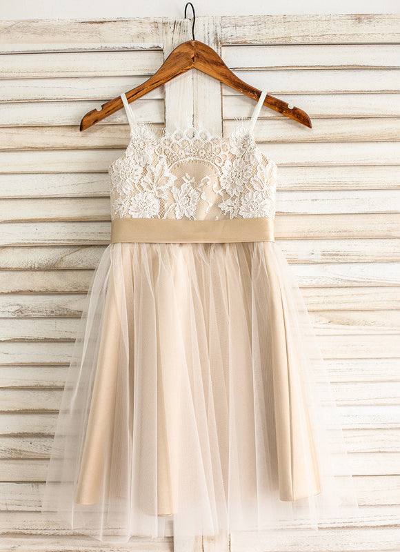 Robe Demoiselle D'Honneur Beige Doré - gallery 1