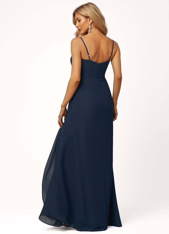 Robe Longue Fluide Demoiselle D'Honneur - gallery 6