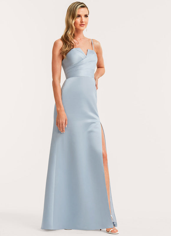 Robe Demoiselle D'Honneur Rose Satin - gallery 4