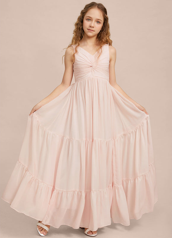 Robe Demoiselle D'Honneur Verte Éthérée - gallery 3