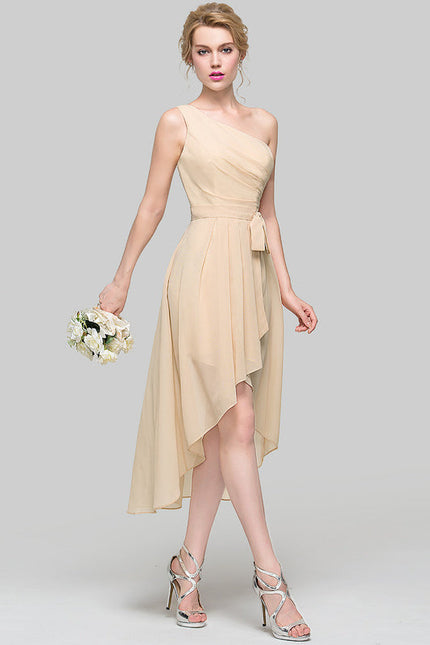 Robe Demoiselle D'Honneur Élégance Sable