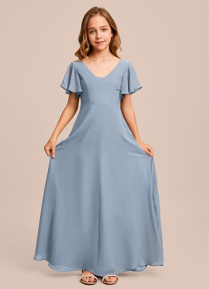 Robe Demoiselle D'Honneur Verte Éthérée