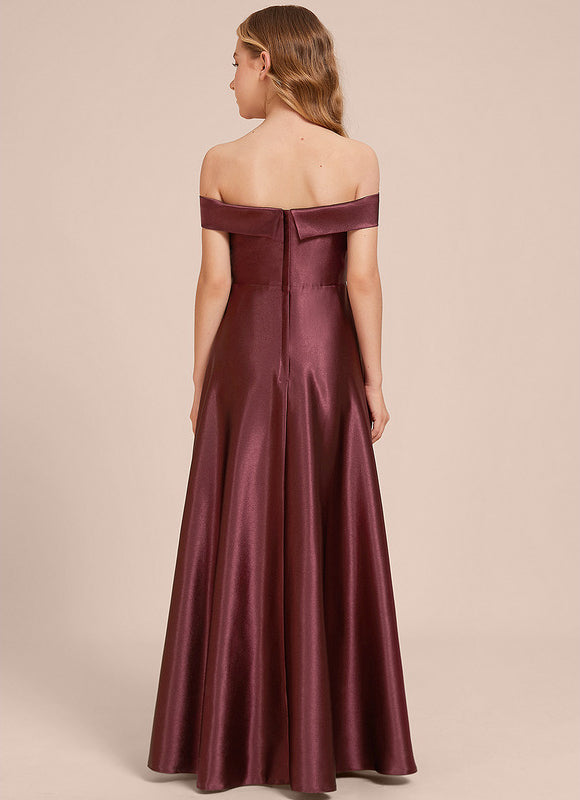 Robe Demoiselle D'Honneur Col Bardot - gallery 4