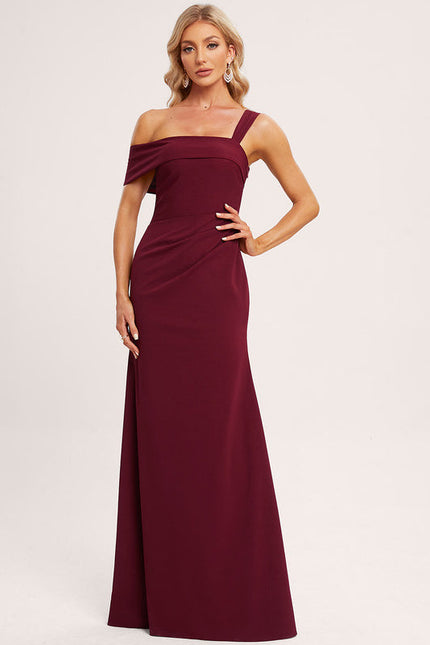 Robe Demoiselle D'Honneur Bordeaux Moderne