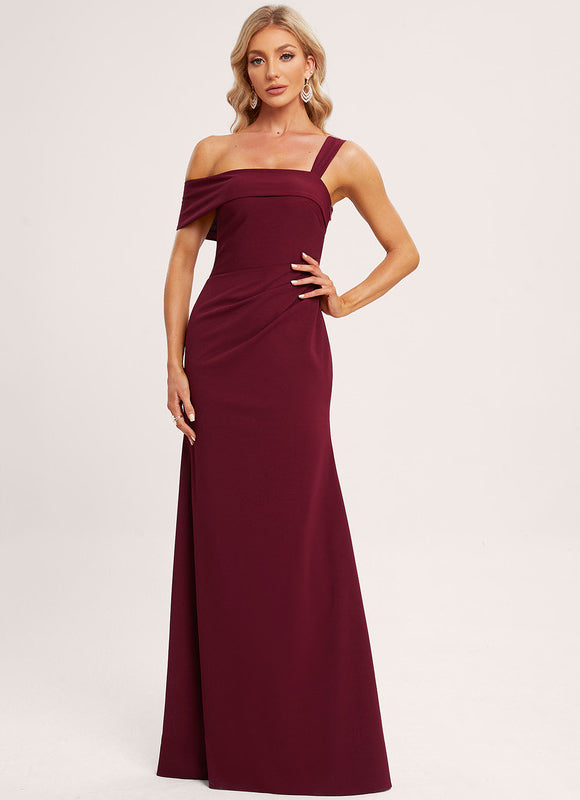 Robe Demoiselle D'Honneur Bordeaux Moderne