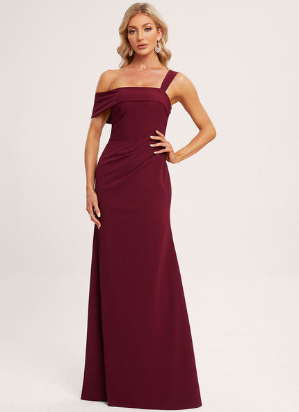 Robe Demoiselle D'Honneur Bordeaux Moderne