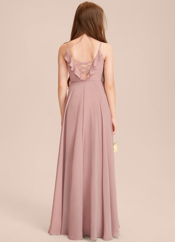 Robe Demoiselle D'Honneur Verte Éthérée - gallery 5