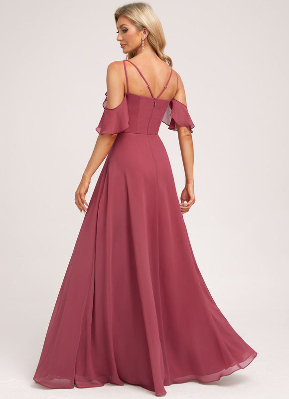 Robe Demoiselle D'Honneur Fluide Ciel - gallery 1