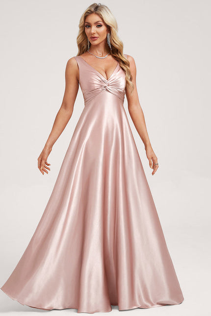 Robe Longue Satin Demoiselle D'Honneur - gallery 1