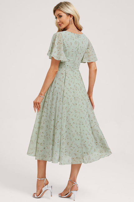 Robe Demoiselle D'Honneur Asymétrique Fluide - gallery 4